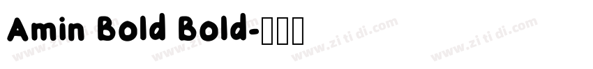 Amin Bold Bold字体转换